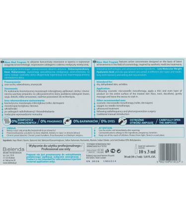 Bielenda Active Concentrate with Low Molecular Weight Hyaluronic Acid 10x3ml - Buy Online on GoSupps.com
