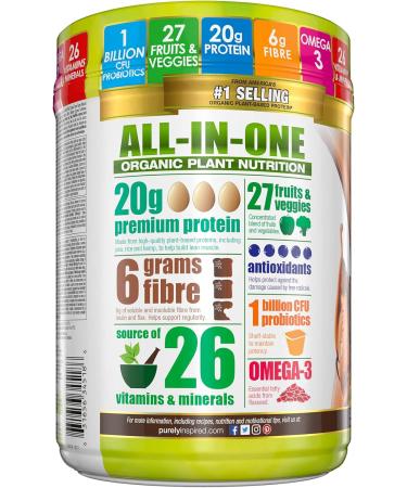 Purely Inspired Meal Replacement Shake Vegan Protein Powder | Purely Inspired Organic All In One | Plant Based Protein Powder for Women & Men | Organic Protein Powder | Vegan Friendly Chocolate (10 Servings) - Buy Online on GoSupps.com