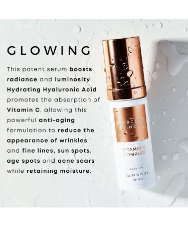 Georgette Klinger Vitamin C Complex Serum with Hyaluronic Acid & Kakadu Plum - 1 oz | Hydrating, Anti-Aging, and Brightening Formula for Skin - Buy Online on GoSupps.com