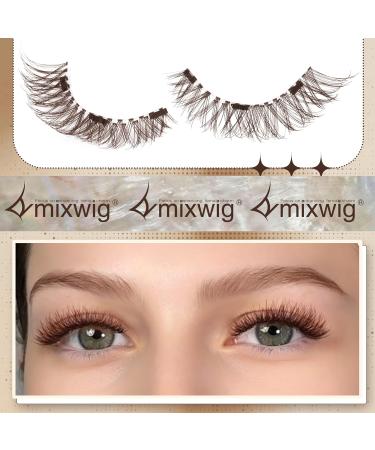Magnetic Brown Eyelashes | No Glue Needed | Wispy False Lashes with Applicator | 1 Pair - Buy Online on GoSupps.com