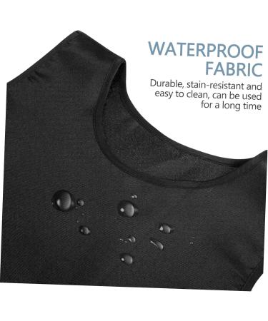 Amosfun Black Barber Apron Unisex Hair Salon Apron with 2 Pockets Stylist Apron Hairstylist Apron Restaurant Working Apron - Buy Online on GoSupps.com