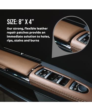 MastaPlasta Instant Self-Adhesive Premium Leather Repair Patch. Color: Black Leather 8in x 4in /20cm x 10cm. Upholstery Quality Adhesive Patch for Sofas  Car Interiors  Bags & More 8in x 4in A Black Leather - Buy Online on GoSupps.com