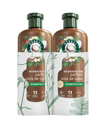 Herbal Essences Hydration Shampoo Coconut Scent 2x250ml Very Dry Hair, Helps Nourish and Smooth, for Soft Hair, Naturally Originated Ingredients, Silicone Free, Vegan