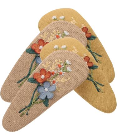 minkissy 6 Pairs Hairpin Fabric Hair Barrettes Bobby Pins for Girls Kid Hair Accessories Little Girl Hair Clips Cloth Hair Clips Plant Headwear Dance Accessories for Girls Fabric Hair Clips - Buy Online on GoSupps.com