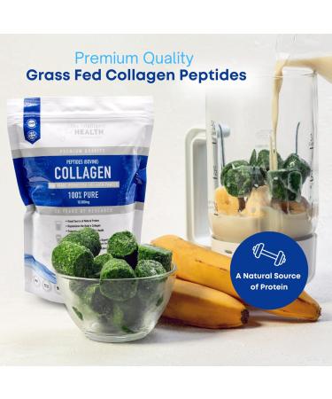 Hydrolysed Collagen Powder (Bovine) - High Protein Grass Fed Peptides for Women | Gluten Free & Keto Friendly (450g) - Buy Online on GoSupps.com