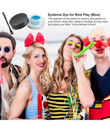 Eyebrow Pomade Cream | Women's Blue Gel Pomade for Eyebrow - Lightweight Texture Eyebrow Makeup Tool for Cosplay Parties Costume Parties Stage Performances Role-Playing Activities Lambo - Buy Online on GoSupps.com