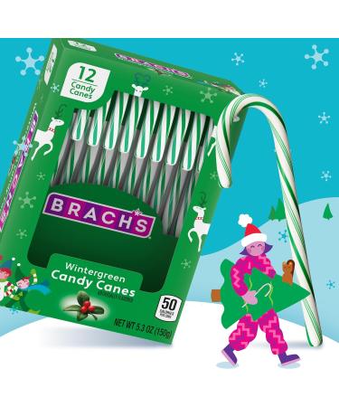 Brach's Bob's Wintergreen Candy Canes 150g - US Christmas Candy - Buy Online on GoSupps.com