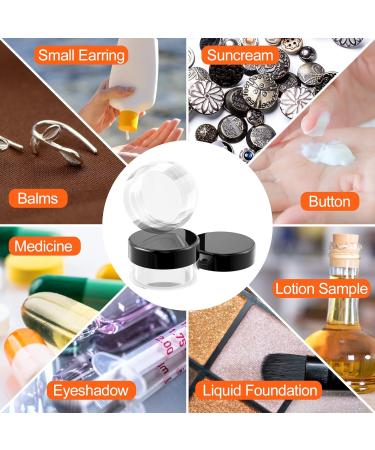 Newans 30-Piece Clear Jars with Screw Caps - Ideal for Make-up Creams & Lotions - Transparent 10G10ml Containers with Stickers - Buy Online on GoSupps.com