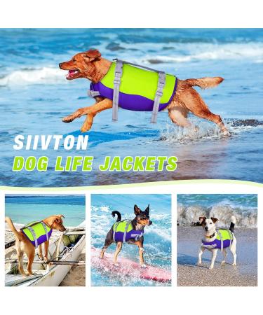 Siivton Dog Life Jacket - Ripstop Vest for Boating & Swimming | Adjustable & Reflective | Buoyancy Rescue Handle | X-Large - Buy Online on GoSupps.com