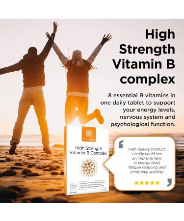 Healthspan High Strength Vitamin B Complex (120 Tablets) - Supports Brain, Heart & Immune Health | Vegan Formula with Choline | Reduce Fatigue - Buy Online on GoSupps.com