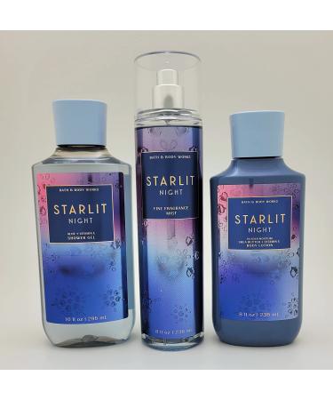 Bath & Body Works - Starlit Night - 3 pc Bundle - Trio - Shower Gel  Fine Fragrance Mist and Body Lotion - 2021