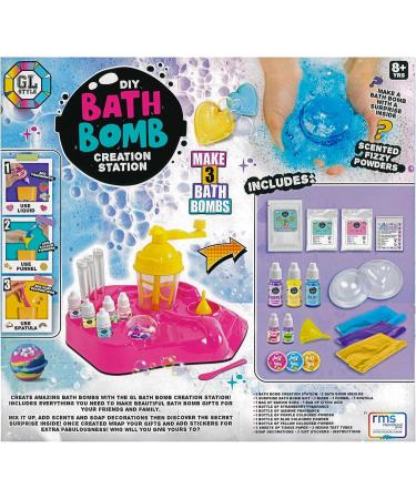 Quickdraw Kids Make Your Own Colourful Scented Fizzing Bath Bombs Childrens Craft Kit for Ages 8+ - Buy Online on GoSupps.com