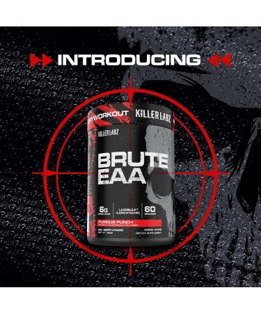 Brute EAA Amino Acids | 6g Essential BCAAs for Recovery & Lean Mass - Sour Gummy Worms Flavor - 60 Servings - Buy Online on GoSupps.com
