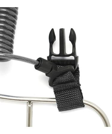 Calissa Offshore Kayak & Spearfishing Stainless Steel Fish Stringer Clip + 36 Steel Core Lanyard+Speargun Spear Fishing Freedive Freediving Scuba Dive Diving Large Holder Black - Regular - Buy Online on GoSupps.com