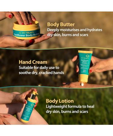 My Trusty Sunflower Hand Cream Suitable for Dry Skin and Skin Prone to Eczema Vegan Friendly with Natural Ingredients Bergamot Orange and Neroli Scent 100ml - Buy Online on GoSupps.com
