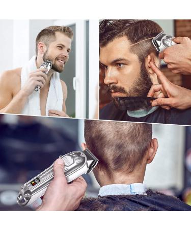 SURKER Mens Hair Clippers - Cordless Professional Haircut Kit with Rechargeable LED Display - Buy Online on GoSupps.com