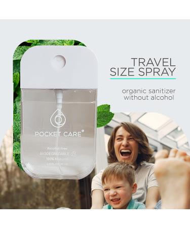 Pocket Care Mint Hand Sanitizer Spray 45ml | Organic & Natural Travel Size Hand Spray | Refreshing Mint Scent - Travel Accessories - Buy Online on GoSupps.com