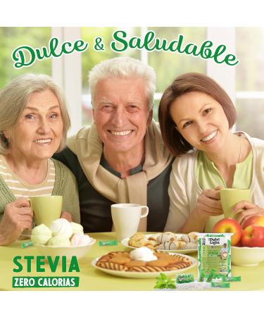 Dulci Light Stevia Sweetener - 100 Calorie-Free Bags | Natural Sugar Substitute for Drinks & Food - Shop Internationally! - Buy Online on GoSupps.com