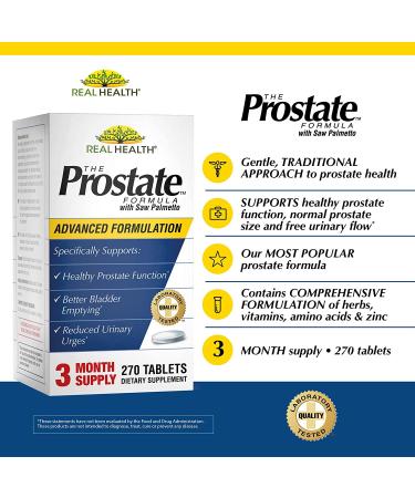 Real Health The Prostate Formula - Saw Palmetto 270 Tablets for Optimal Prostate Support - Buy Online on GoSupps.com