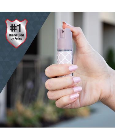 SABRE Pepper Spray Keychain: 25 Bursts, 10-Foot Range, UV Dye, Twist Lock Safety - Purple - Buy Online on GoSupps.com