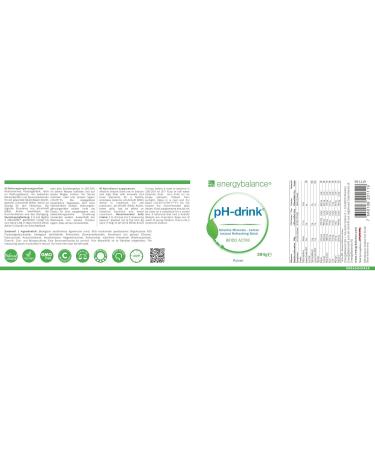 EnergyBalance PH Drink Powder - Bifido Active Lemon Flavor - Trace Elements & Minerals - Vegan & Natural - 384g - Buy Online on GoSupps.com