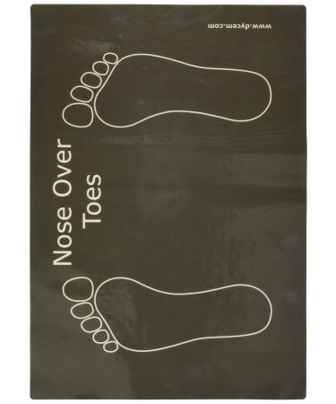 Dycem 50-1642 Non-Slip"Nose Over Toes" Floor Mat, 14" x 20", Black