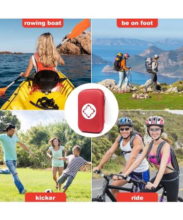 Portable First Aid Kit with 117 Pieces Designed for Family Emergency Care Ideal for Cars Offices Sports Homes Schools Travel Sports Red-2 - Buy Online on GoSupps.com