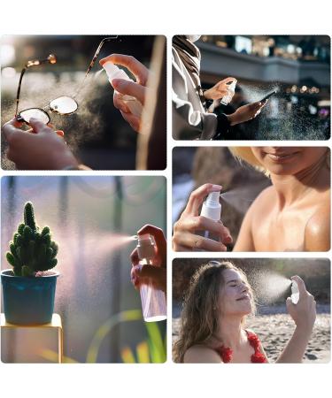 Buy 16-Piece Transparent 50ml Spray Bottle Set - Reusable Portable Atomizers with Funnel & Labels - Ideal for Travel & DIY - Buy Online on GoSupps.com