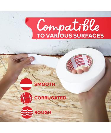 XFasten Super Strong Duct Tape  White  3" x 30 Yards  Waterproof Duct Tape for Outdoor  Indoor  School and Industrial Use 3-Inch by 30 Yards White - Buy Online on GoSupps.com