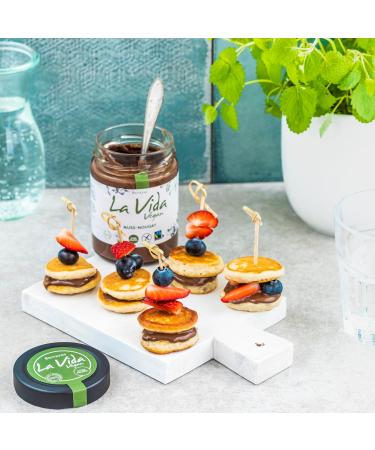 Brinkers La Vida Vegan Nut Nougat Cream - 6x600g Organic & Gluten-Free Bread Spread for Breakfast - Palm Oil Free - Buy Online on GoSupps.com