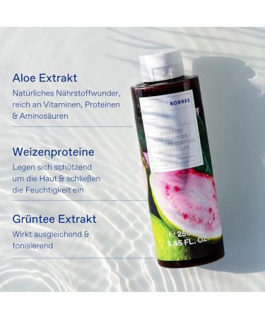 KORRES Mint Tea Revitalising Shower Gel 250ml - Active Aloe Vera Vegan & Dermatologically Tested - Shop Internationally - Buy Online on GoSupps.com