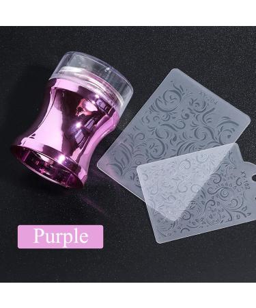ZQYX Silicone Nail Stamp Transparent French Nail Art Stamper with Scraper for Easy DIY Nail Decoration | International Shipping - Buy Online on GoSupps.com
