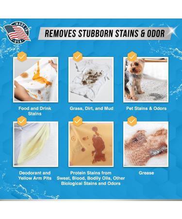 Enzyme Laundry Booster Odor Remover - 2 lbs Unscented Stain Cleaner Powder | Natural Deodorizer & Detergent Additive for 64 Loads - Buy Online on GoSupps.com