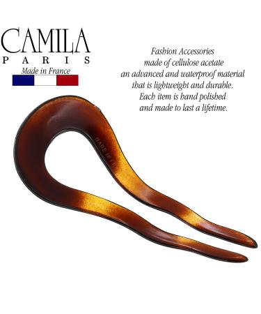 Camila Paris CP2639 French Twist Stick Clip Pins - Tortoise Shell Hair Fork for Women - Made in France - Buy Online on GoSupps.com