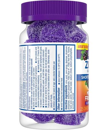 Zicam Cold Remedy Fruit Drops with Elderberry - 25 Mixed Berry Drops - Buy Online on GoSupps.com