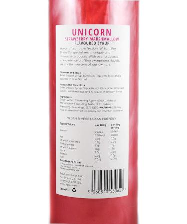William Fox Syrop licorne 75cl gamme Fantasy - Buy Online on GoSupps.com