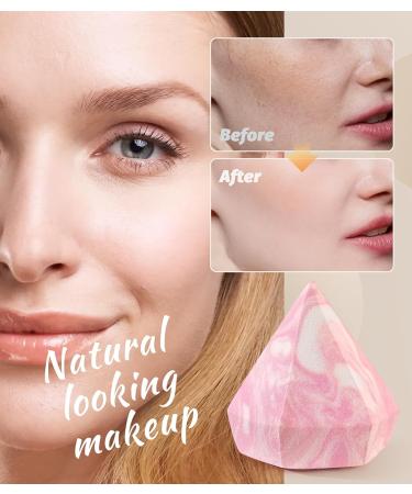 Sonnorel Make Up Sponge Diamond Shape Multicoloured BlenderBeauty Sponge Foundation Make-Up Sponge Flawless for Liquid Cream and Powder (Bean Paste Red) - Buy Online on GoSupps.com