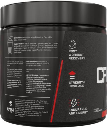 Buy Dark Lab Creatine Monohydrate 300g 100% Pure 100 Servings for Muscle Building Strength & Energy Boost - International Shipping Available - Buy Online on GoSupps.com
