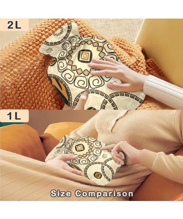 Buy Naanle Mandala Tiger Print Hot Water Bottle - 1L Heat Therapy for Back Pain Relief & Warmth | Transparent Hand & Foot Warmer International Shipping Available - Buy Online on GoSupps.com