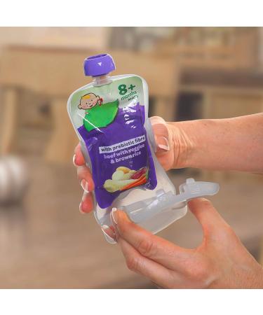Dreambaby Pouch Pal - Clear | Securely Holds Baby Food Pouches | Easy Feeding Solution - Buy Online on GoSupps.com