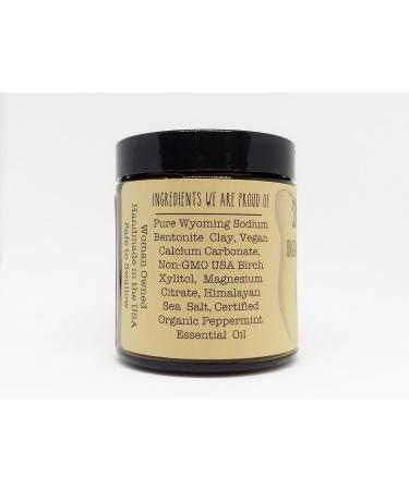 Remineralizing Organic Vegan Tooth Powder - Fluoride Free Peppermint Formula for Stronger Teeth & Fresh Breath - Eco-Friendly Glass Jar with Xylitol - Buy Online on GoSupps.com