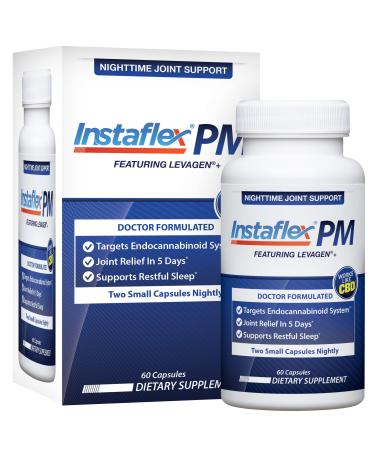 Instaflex PM Nighttime Joint Support with Levagen Tamaflex GABA Ashwagandha Passionflower Extract - 60 Capules