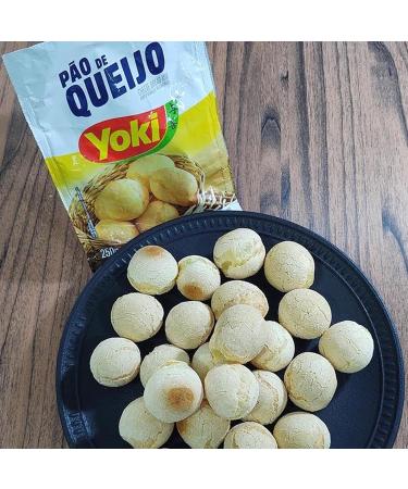 Yoki Mistura Pao De Queijo 250g | Brazilian Cheese Bread Mix 250g | Prepared Mixture for Cheese Bread | Deliciously Crunchy Cheese Bread (Cheese Bread Mix 3 Pack) Cheese Bread Mix 3 Pack - Buy Online on GoSupps.com