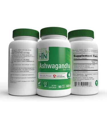 High Potency Organic Ashwagandha 500mg Pure KSM66 - 90 Vegecaps (Clinically Proven) - Buy Online on GoSupps.com