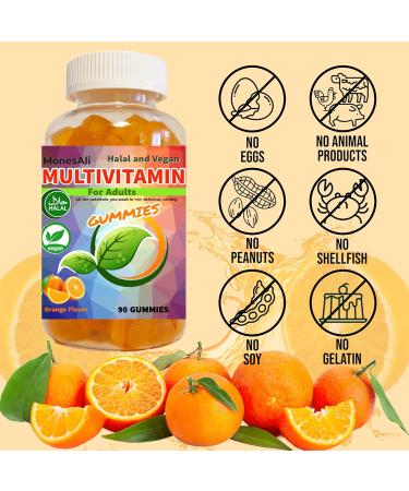 MonesAli Multivitamin Gummies Vegan Friendly Halal Multivitamin Supplements for Men Vitamins for Women Gummy Vitamins for Adults Daily Vitamin - Buy Online on GoSupps.com