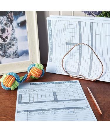 Okuna Outpost Pet Medical Record Sheets for Vets - Puppy Vaccine Cards (250 Pack) - Buy Online on GoSupps.com