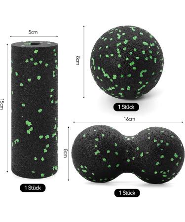Brelet Fascia Ball & Roller Set | 3-Piece Massage Set for Neck & Back Relief - Buy Online on GoSupps.com