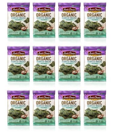 Annie Chun's Sesame Roasted Seaweed Snacks - Organic, 0.35oz (12 Pack) - America's #1 Seaweed Snack - Buy Online on GoSupps.com
