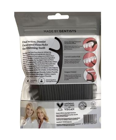 Spotlight Oral Care Dental Floss Picks Teeth Whitening 50 Count | Fast International Shipping - Buy Online on GoSupps.com