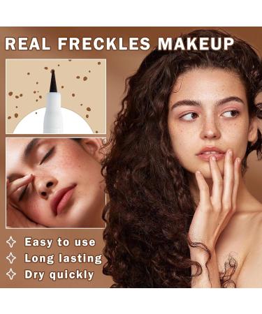 AIUEO Faux Freckles Pen - Waterproof Long Lasting Natural Look | 2 Colors (Light Brown & Natural Coffee) for Perfect Makeup - Buy Online on GoSupps.com